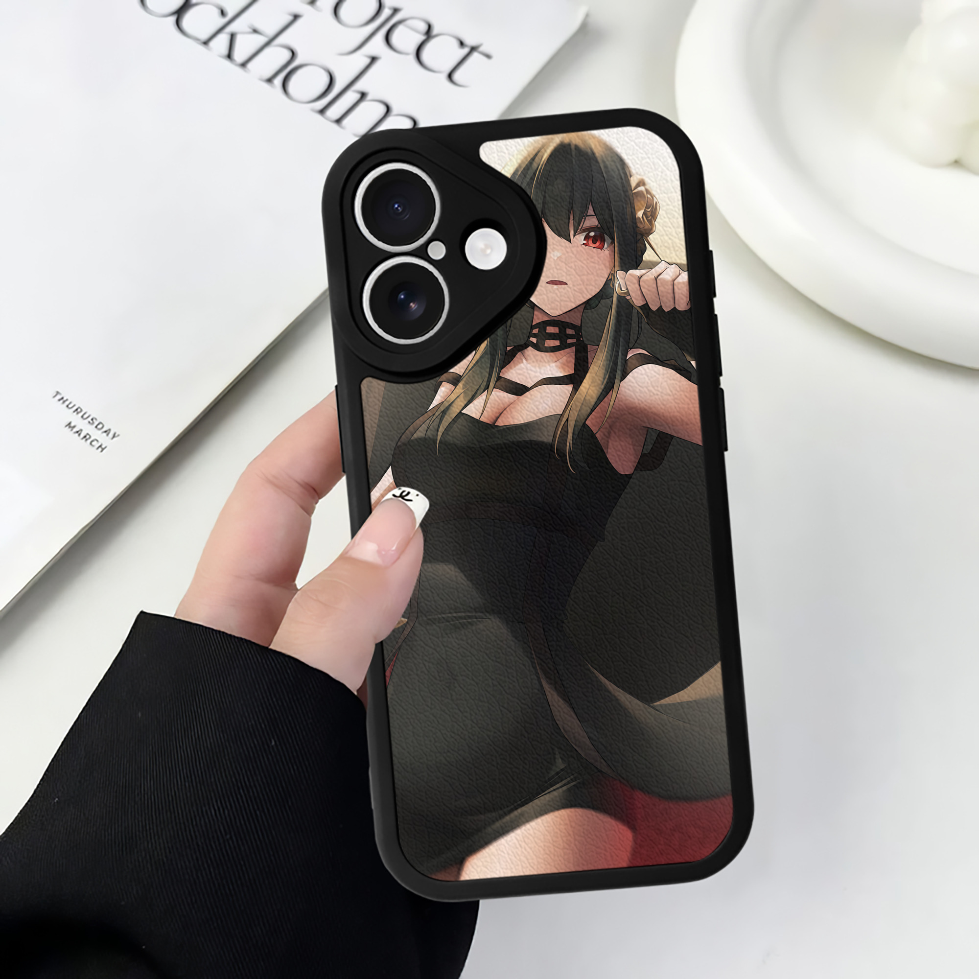 （画像用） SPY×FAMILY间谍家家酒 【iPhone 16シリーズ対応】シリコンスマホケース（レザー調） 材質：シリコン